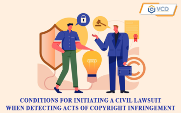 Conditions for initiating a civil lawsuit when detecting acts of copyright infringement