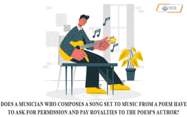 Does a musician who composes a song set to music from a poem have to ask for permission and pay royalties to the poem's author?
