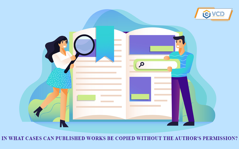 In what cases can published works be copied without the author's permission