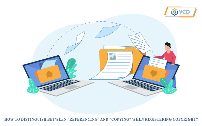 How to distinguish between "reference" and "copying" when registering copyright?
