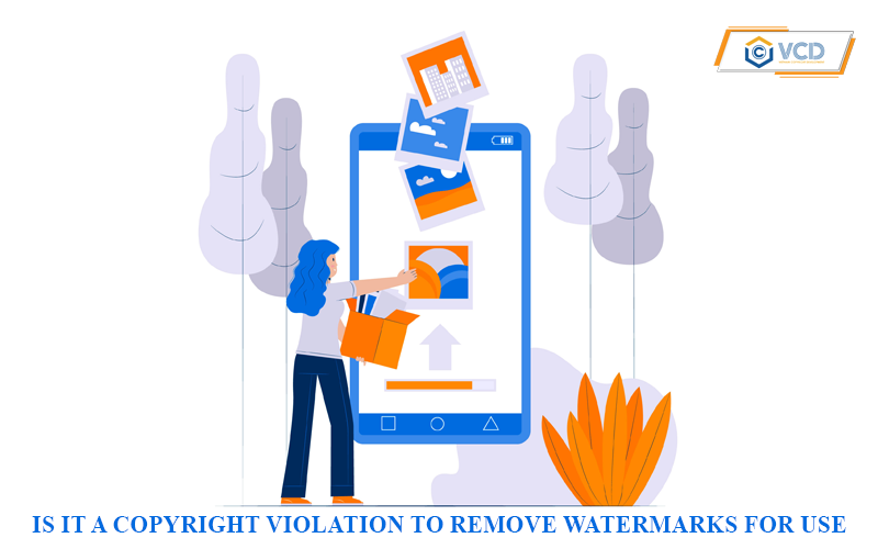 Is it a copyright violation to remove watermarks for use?