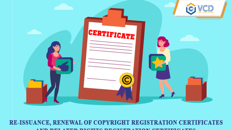 Re-issuance, replacement of Copyright registration certificates and Related rights registration certificates