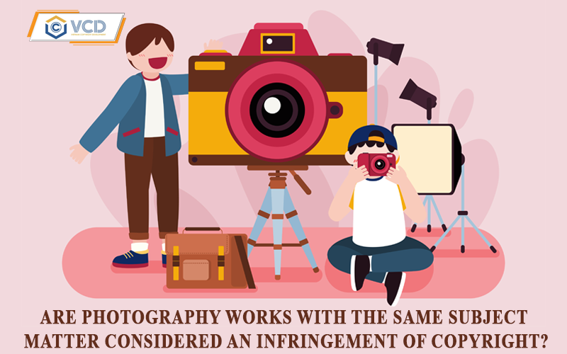 Are photography works with the same subject matter considered an infringement of copyright?