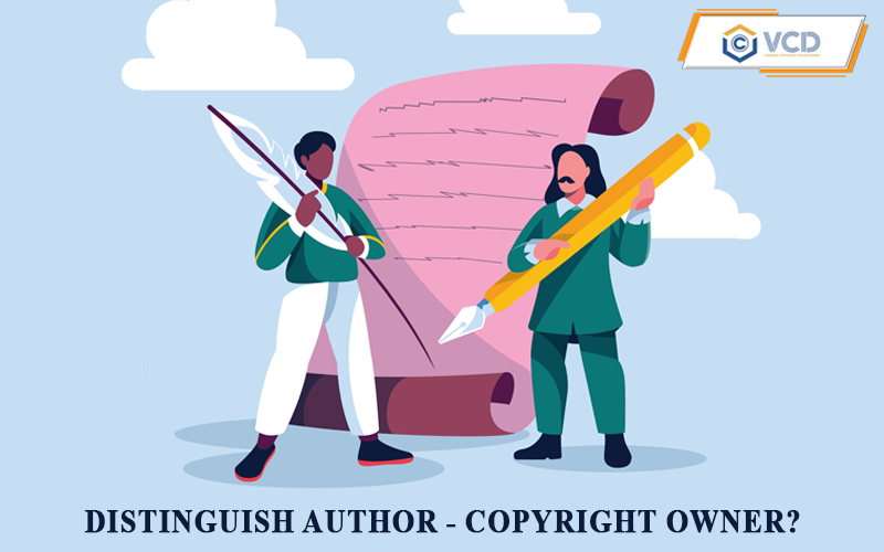 Distinguish author – copyright owner?