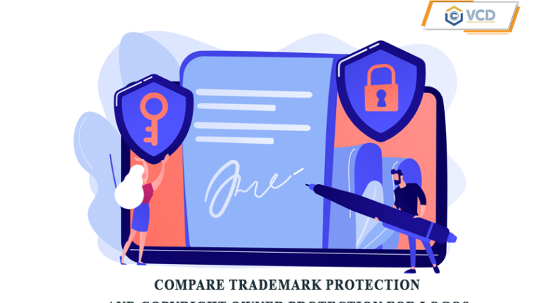Compare trademark protection and copyright owner protection for logos
