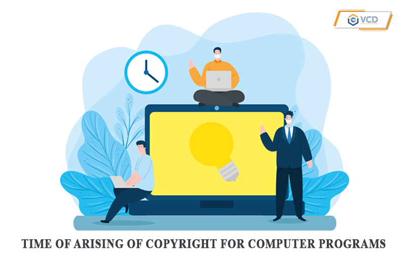 Time of arising of copyright for computer programs