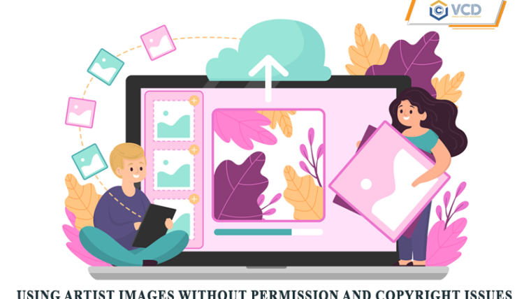 Using artist images without permission and copyright issues