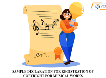 Sample declaration for registration of copyright for musical works