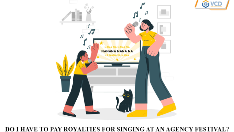 Do I have to pay royalties for singing at an agency festival?