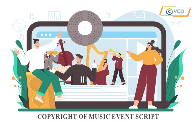 Copyright of music event scripts