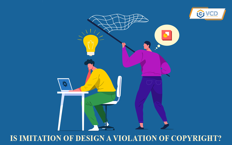 Is imitation of design a violation of copyright?