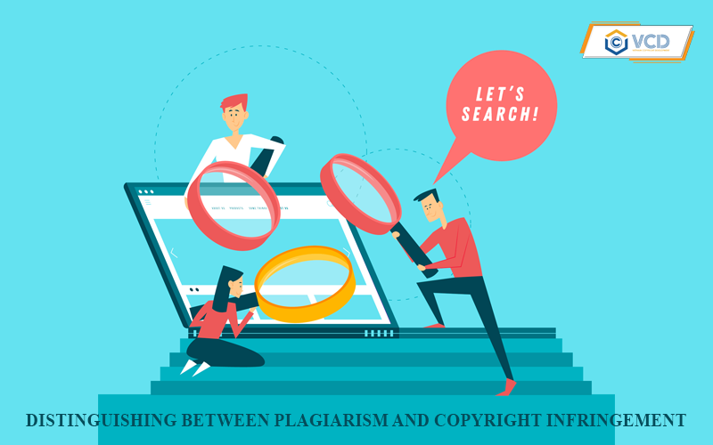 Distinguishing between plagiarism and copyright infringement