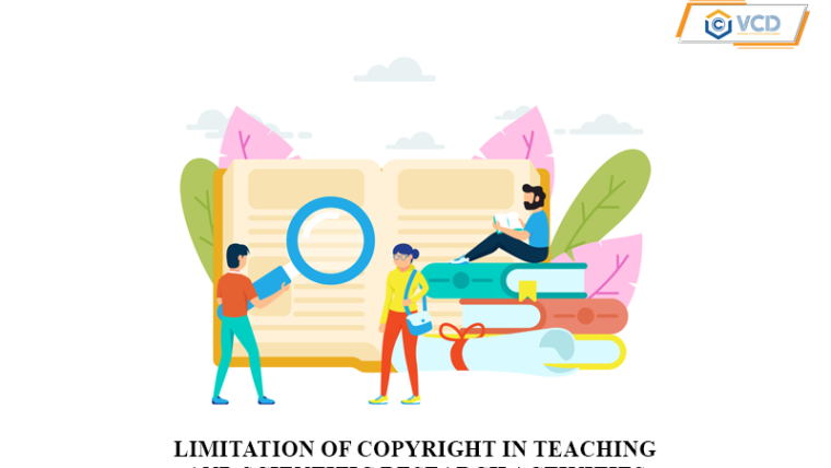 Limitation of copyright in teaching and scientific research activities