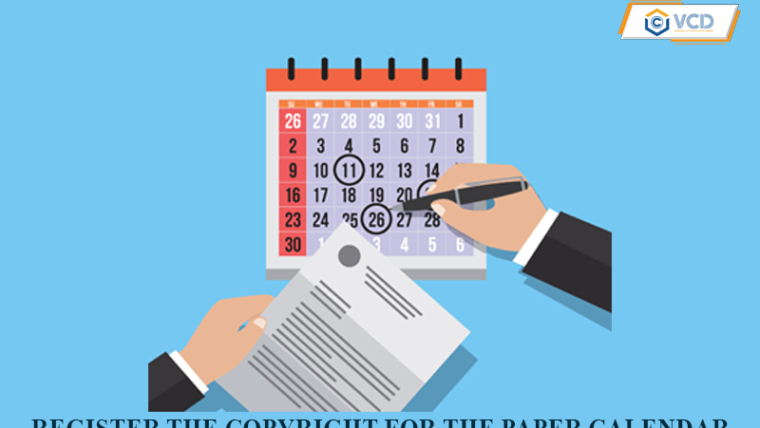 Register the copyright for the paper calendar