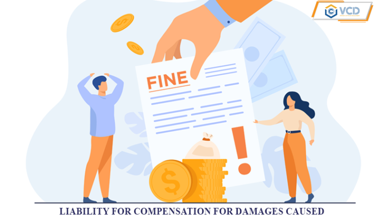 Liability for compensation for damages caused by copyright infringement