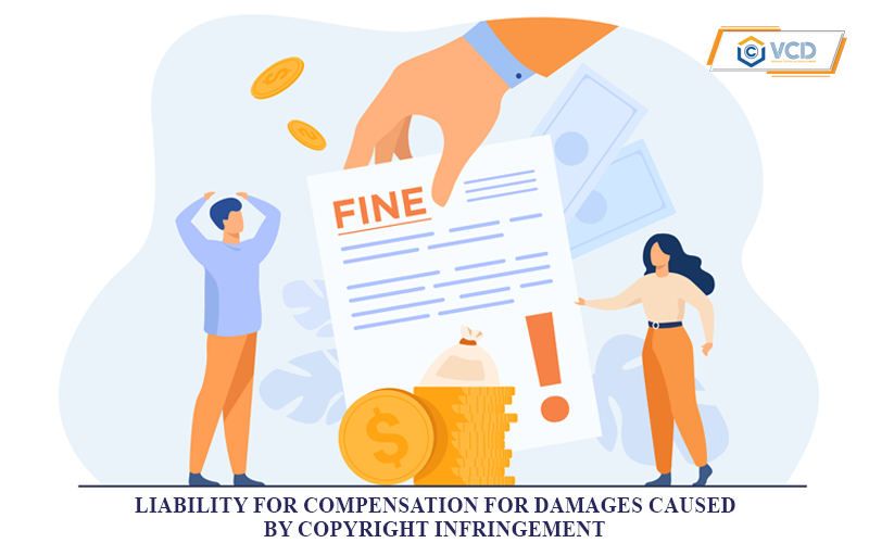 Liability for compensation for damages caused by copyright infringement