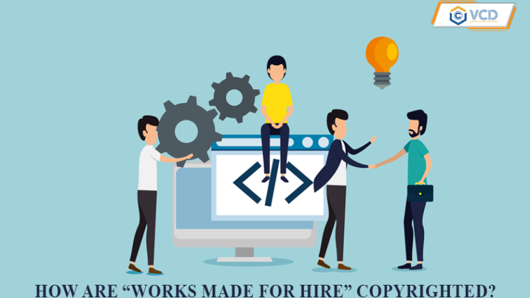 How are “works made for hire” copyrighted?