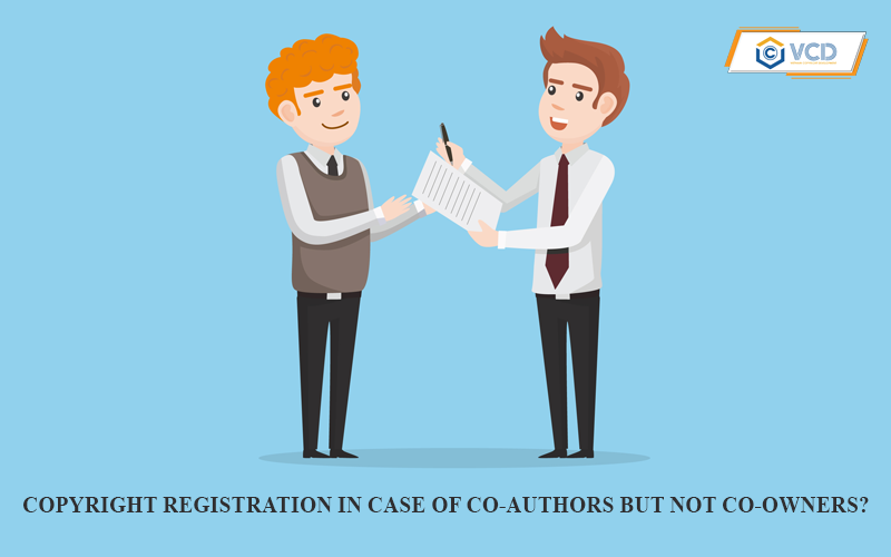 Copyright registration in case of co-authors but not co-owners?