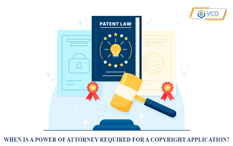 When is a Power of Attorney required for a Copyright Application?
