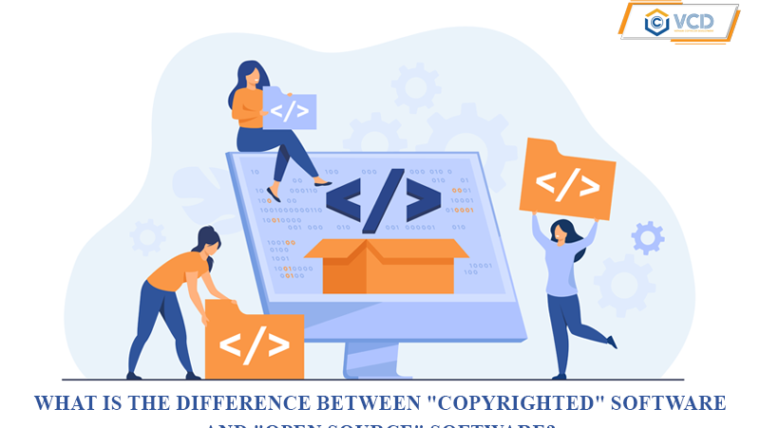 What is the difference between ” copyrighted ” software and “open source” software?