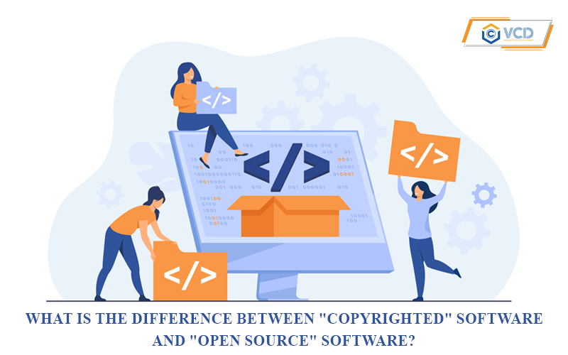 What is the difference between ” copyrighted ” software and “open source” software?