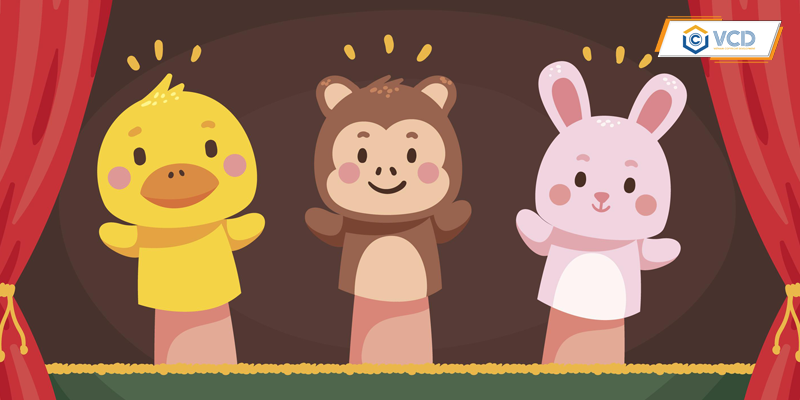 Is it a copyright violation to record a puppet show video and post it on social media?