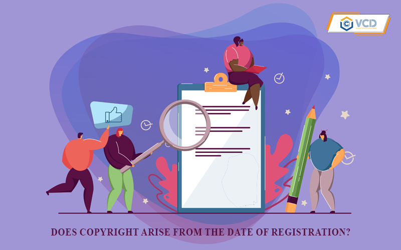 Does copyright arise from the date of registration?