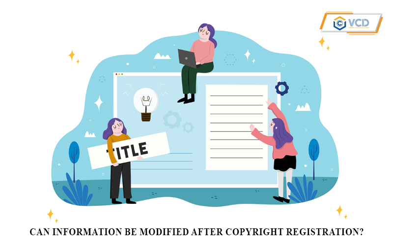 Can information be modified after copyright registration?