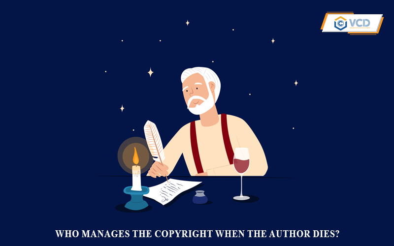 Who manages the copyright when the author dies?