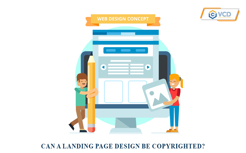 Can a landing page design be copyrighted?