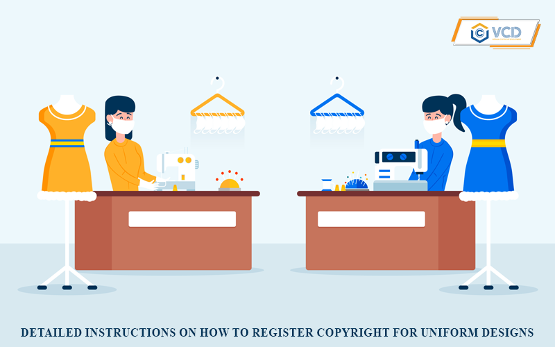 Detailed instructions on how to register copyright for uniform designs