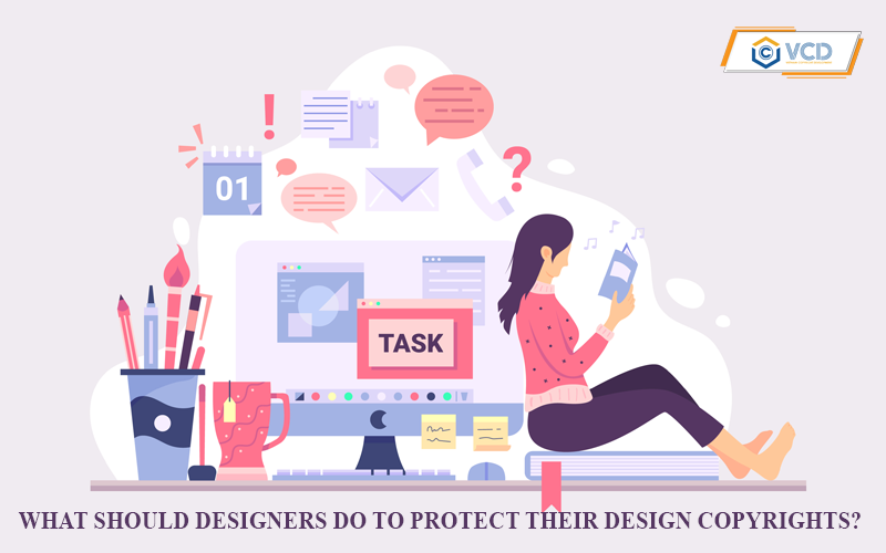 What should designers do to protect their design copyrights?