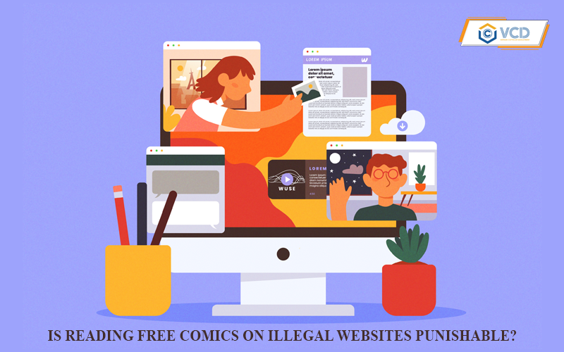 Is reading free comics on illegal websites punishable?