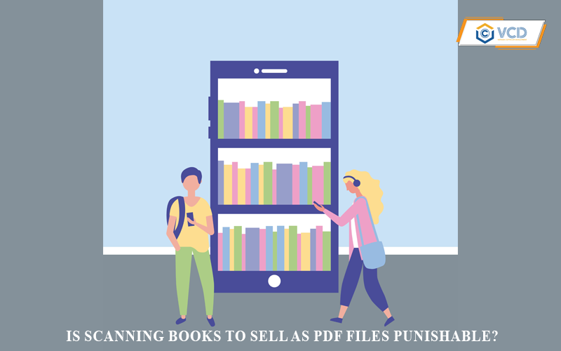 Is scanning books to sell as PDF files punishable?