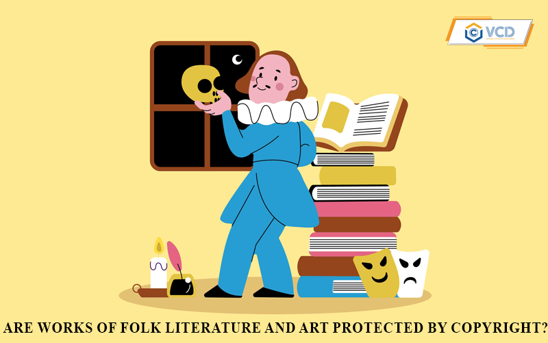 Are works of folk literature and art protected by copyright?