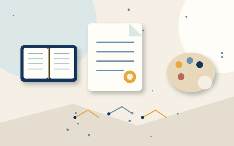2D object illustration for Copyright protection for literary works and folk artworks