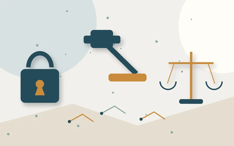 2D object illustration for Sanctioning of Administrative violations for the acts of copyright infringement
