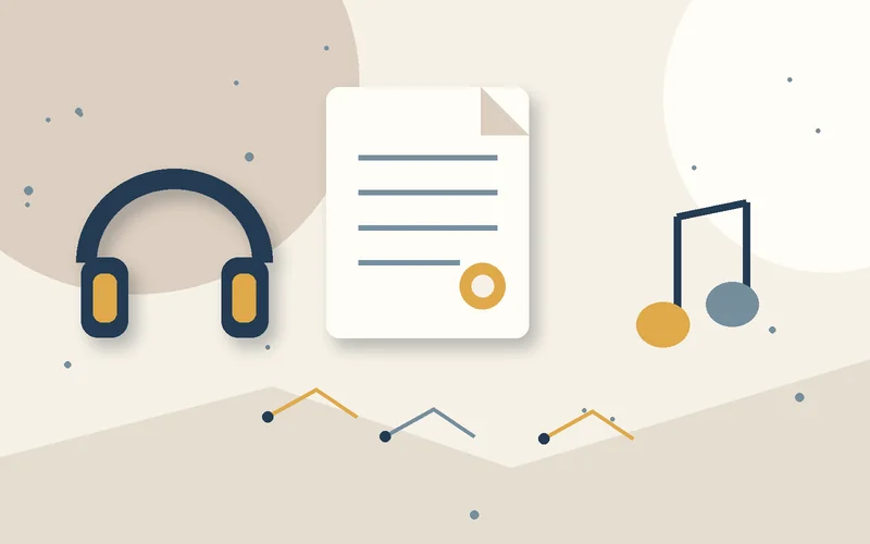 2D object illustration for Sample declaration for registration of copyright for musical works