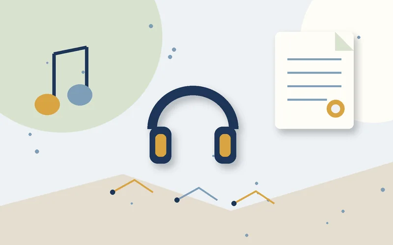 2D object illustration for The exclusive purchase and sale of songs