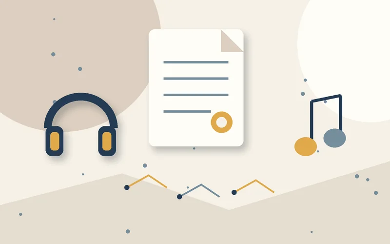 2D object illustration for Inherit music copyright when the musician passes away