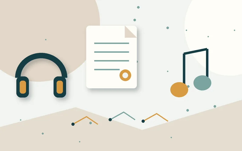 2D object illustration for Copyright of folk music