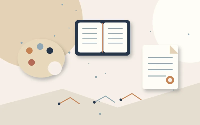 2D object illustration for Register copyright for textbooks