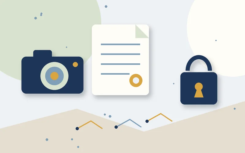 2D object illustration for Register copyright for photographs