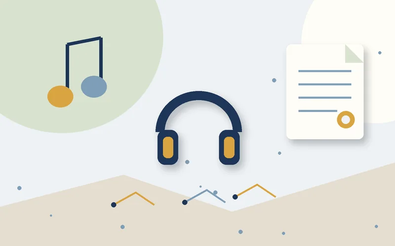 2D object illustration for Register copyright for song collection