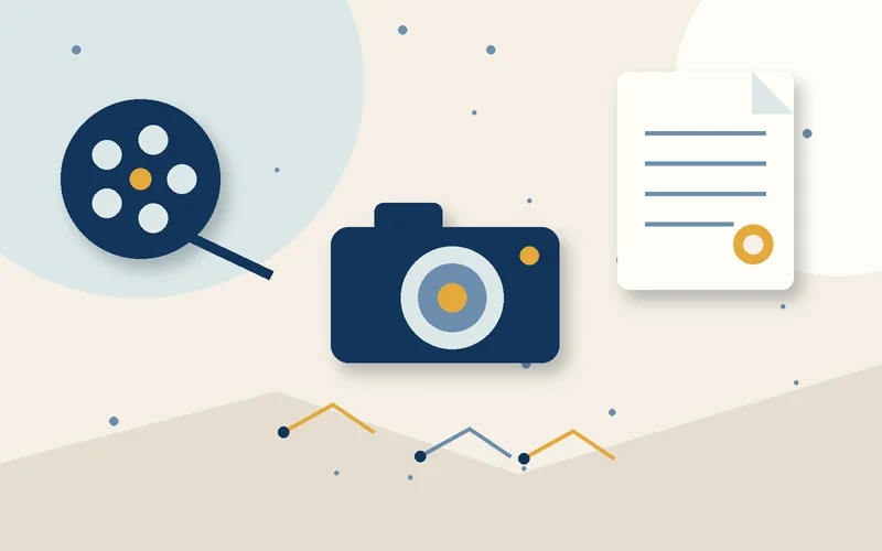 2D object illustration for Registering copyright for film scripts