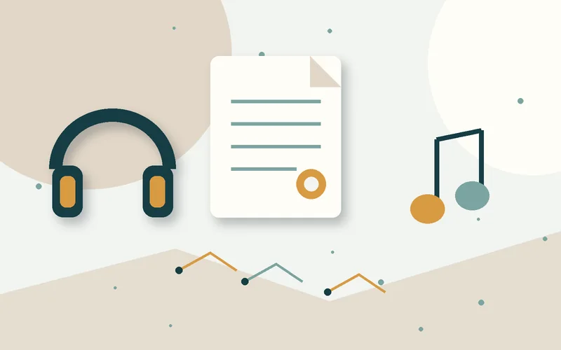 2D object illustration for How to check music copyright