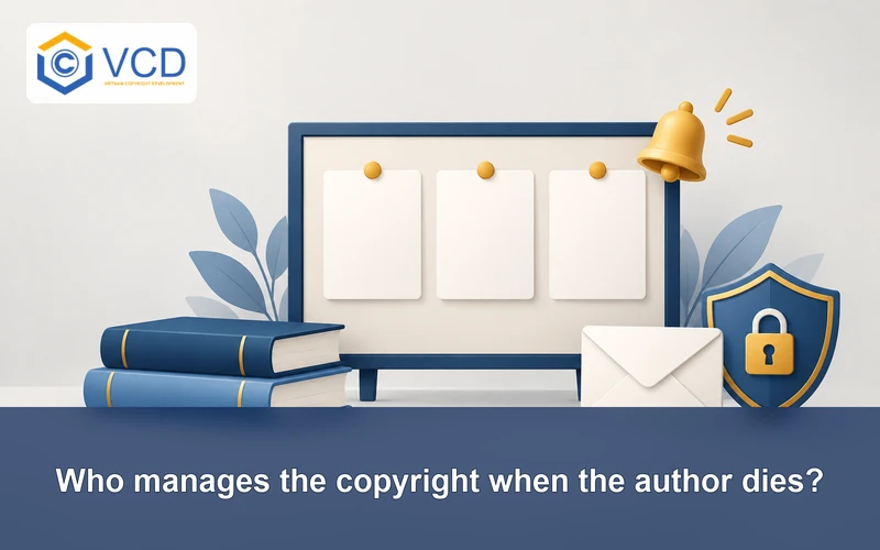 Who manages the copyright when the author dies?