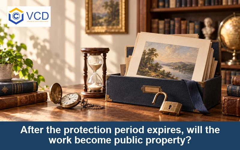 After the protection period expires, will the work become public property?
