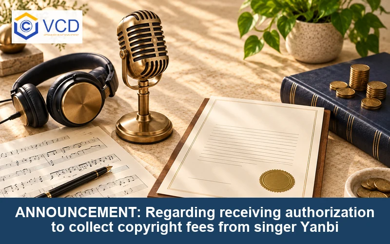 ANNOUNCEMENT: Regarding receiving authorization to collect copyright fees from singer Yanbi