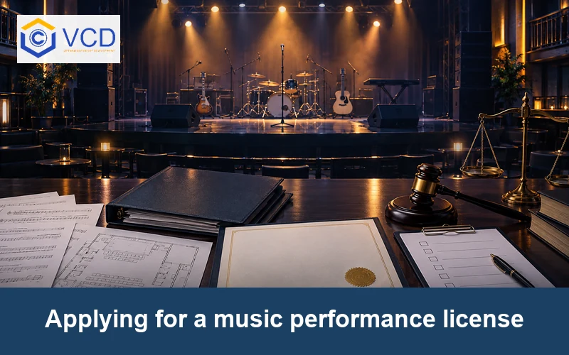 Applying for a music performance license